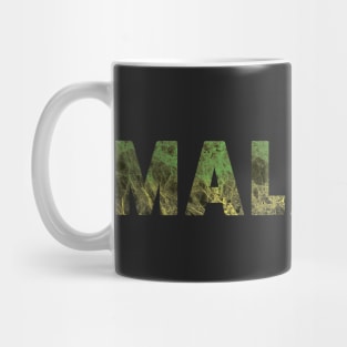 Marble Malarky Green Yellow Mug